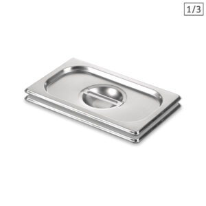 Soga 2X Gastronorm Gn Pan Lid Full Size 13 Stainless Steel Tray Top Cover Nz Depot - Nz Depot