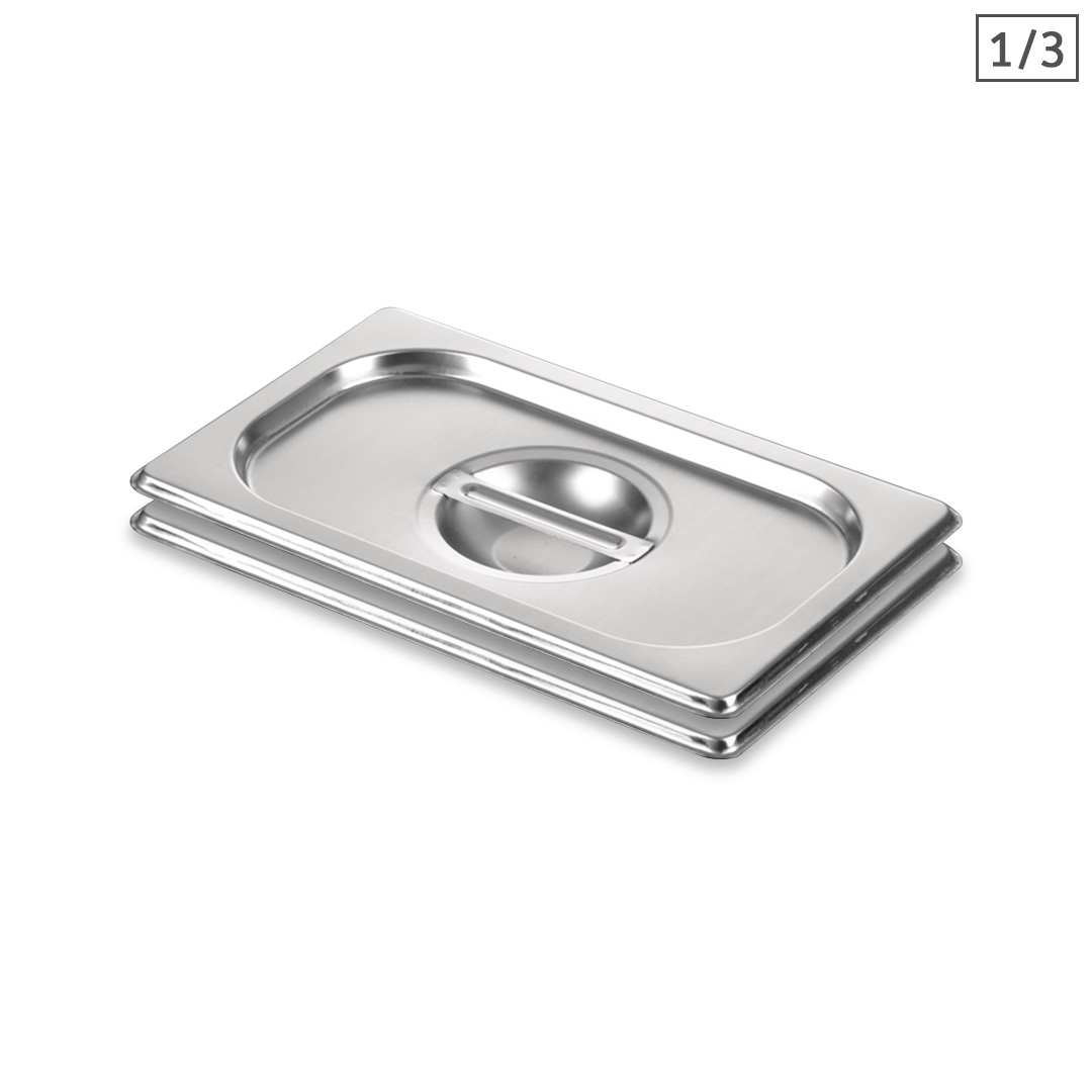 Soga 2X Gastronorm Gn Pan Lid Full Size 1/3 Stainless Steel Tray Top Cover, Home &Amp; Living, Kitchen &Amp; Dining, Bakeware, Baking Trays, ,  - Nz Depot 1