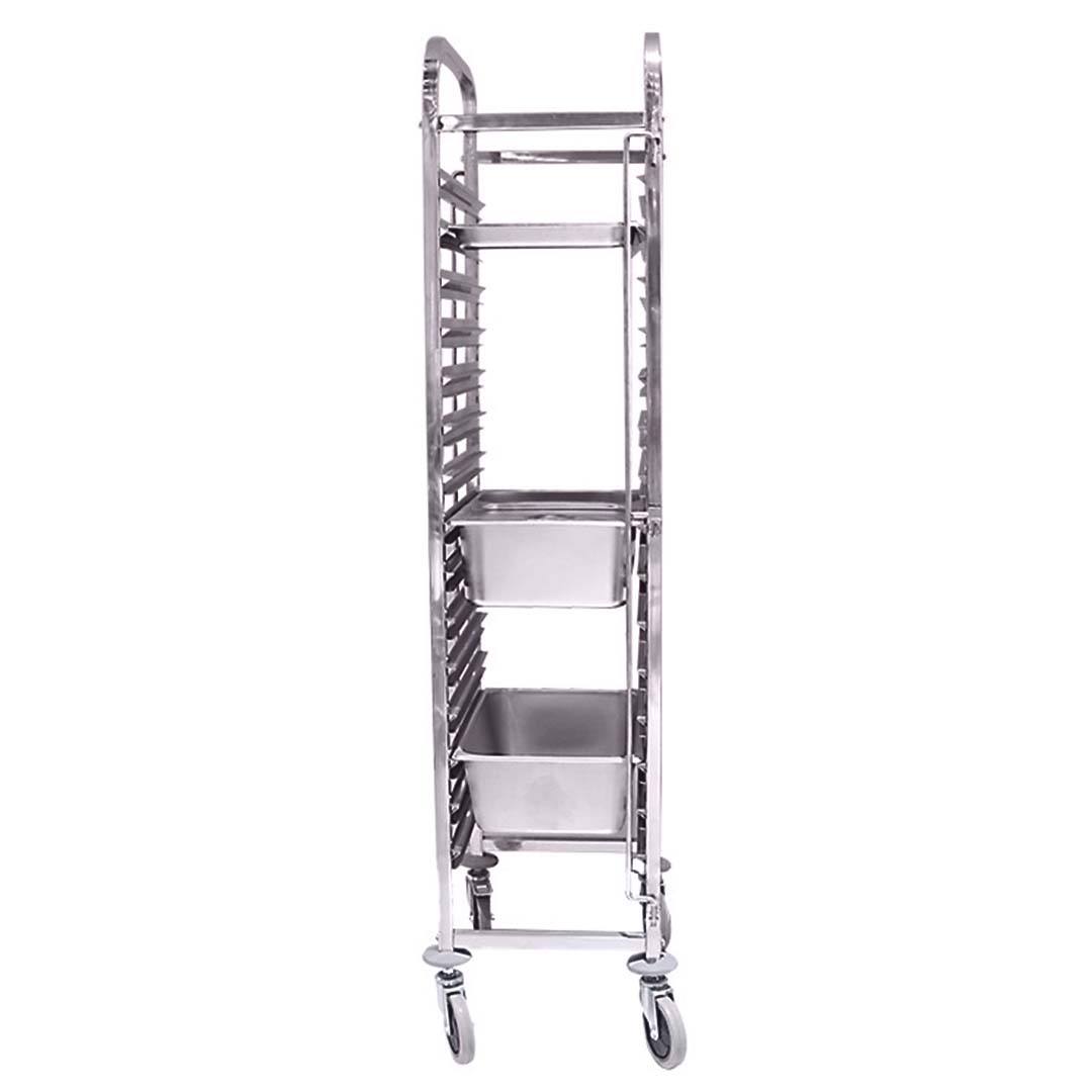 Soga 2X Gastronorm Trolley 15 Tier Stainless Steel Bakery Trolley Suits Gn 1/1 Pans, Business &Amp; Industrial, Food Service, Food Service Carts, , ,  - Nz Depot 3