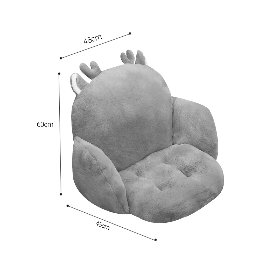 SOGA 2X Gray Bunny Shape Cushion Soft Leaning Bedside Pad Sedentary Plushie Pillow Home Decor, Furniture, Living Room Furniture, Occasional Chairs, ,  - NZ DEPOT 6