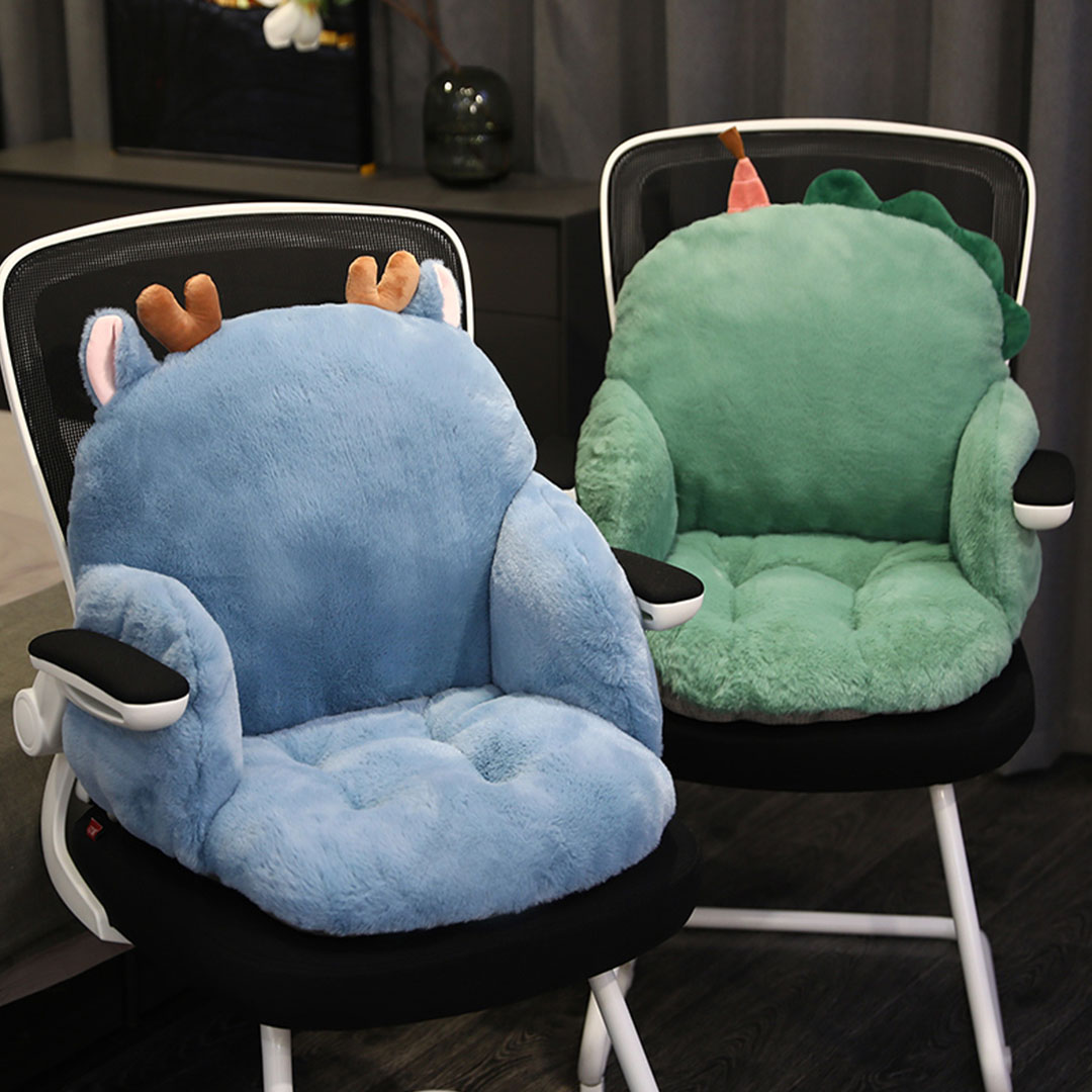 SOGA 2X Green Dino Shape Cushion Soft Leaning Bedside Pad Sedentary Plushie Pillow Home Decor, Furniture, Living Room Furniture, Occasional Chairs, ,  - NZ DEPOT 7