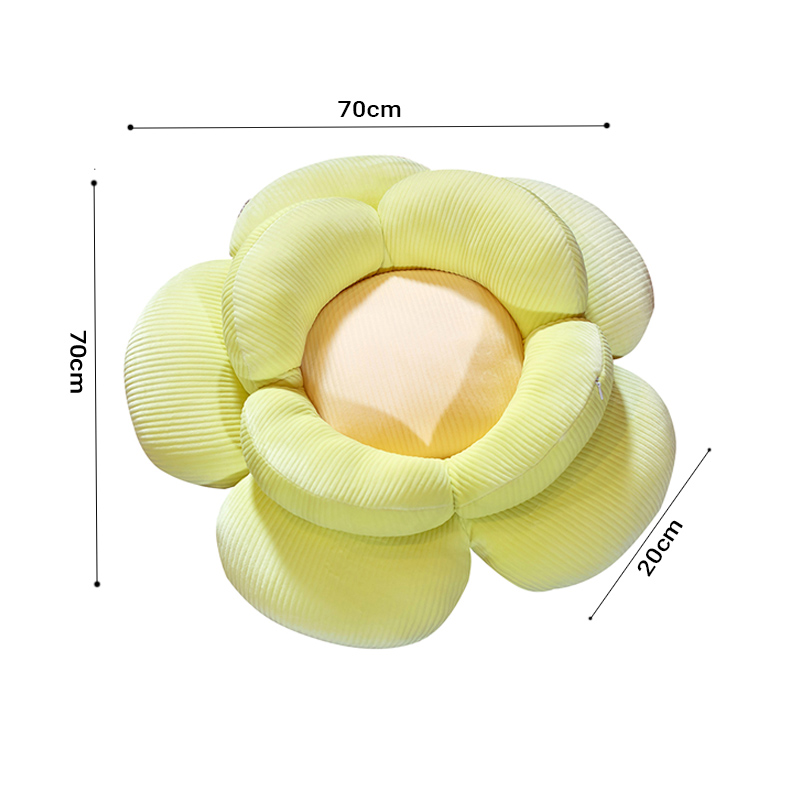 Soga 2X Green Double Flower Shape Cushion Soft Bedside Floor Plush Pillow Home Decor, Furniture, Living Room Furniture, Occasional Chairs, , ,  - Nz Depot 6