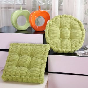 SOGA 2X Green Square Cushion Soft Leaning Plush Backrest Throw Seat Pillow Home Office Sofa Decor, Furniture, Living Room Furniture, Occasional Chairs, , ,  - NZ DEPOT 2