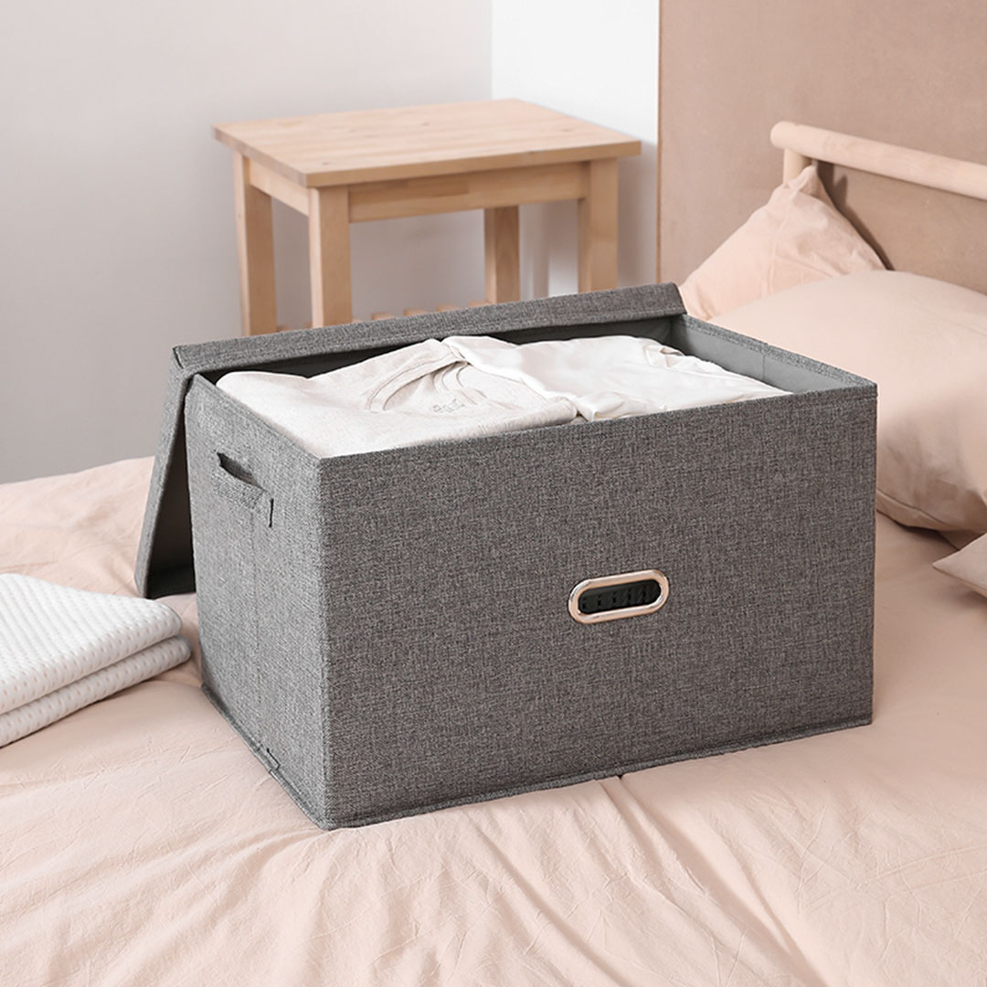 Soga 2X Grey Super Large Foldable Canvas Storage Box Cube Clothes Basket Organiser Home Decorative Box, Furniture, Storage &Amp; Shelving, Home Storage, , ,  - Nz Depot 3