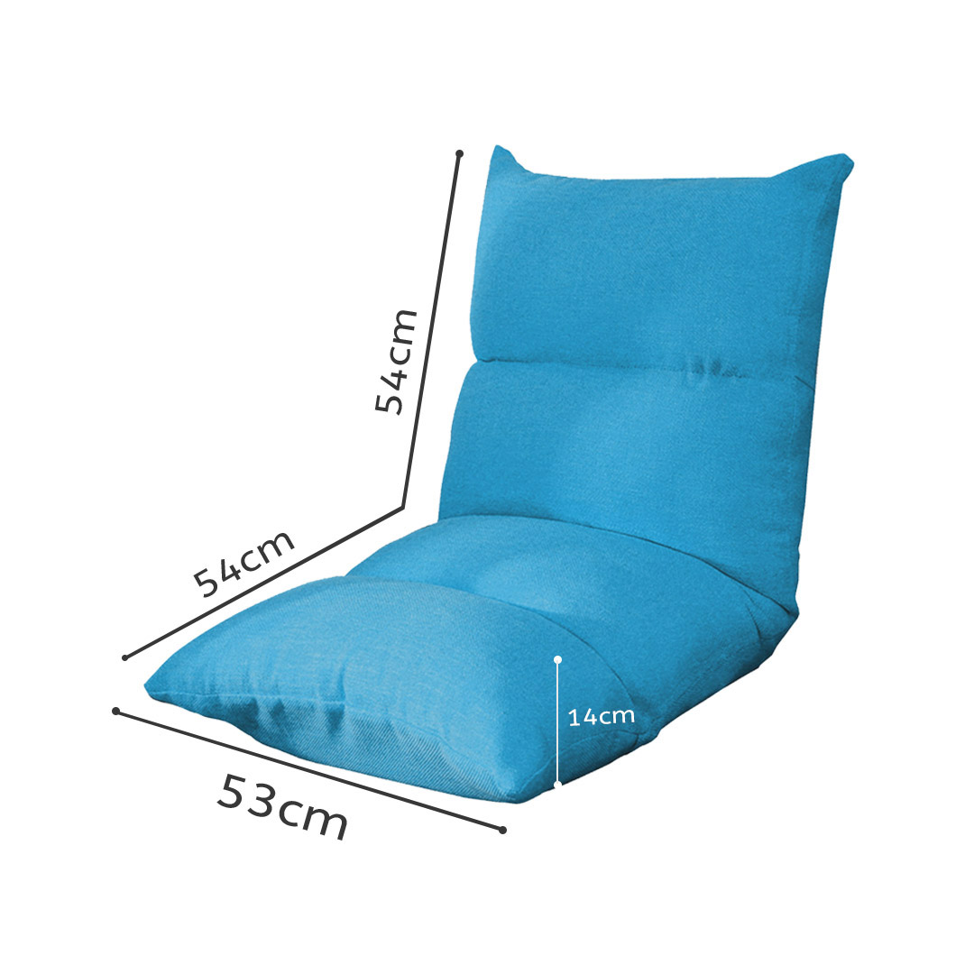 Soga 2X Lounge Floor Recliner Adjustable Lazy Sofa Bed Folding Game Chair Blue, Furniture, Living Room Furniture, Occasional Chairs, , ,  - Nz Depot 2