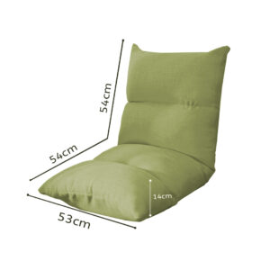 SOGA 2X Lounge Floor Recliner Adjustable Lazy Sofa Bed Folding Game Chair Yellow Green, Furniture, Living Room Furniture, Occasional Chairs, , ,  - NZ DEPOT 2