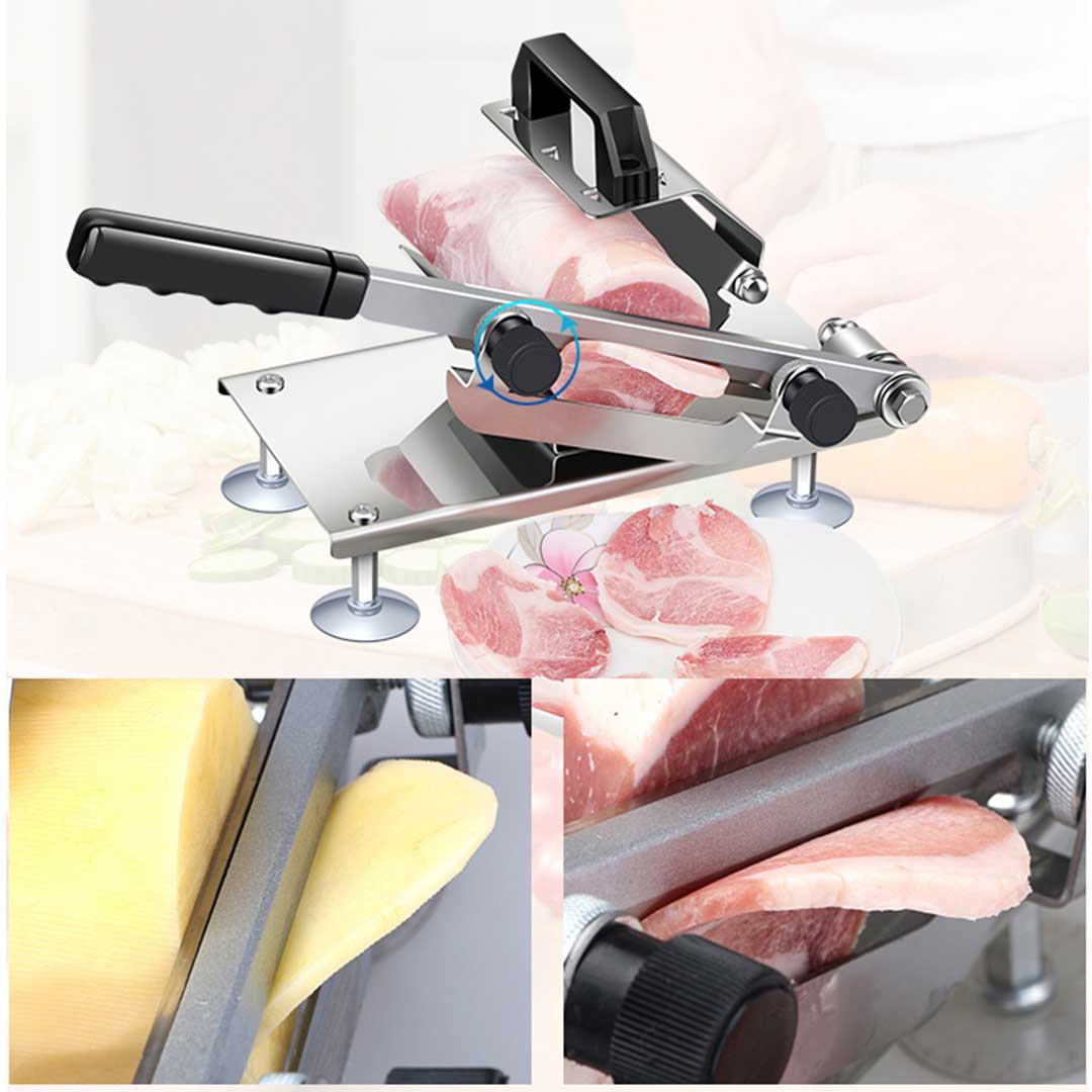 Soga 2X Manual Frozen Meat Slicer Handle Meat Cutting Machine 18/10 Commercial Grade Stainless Steel, Home &Amp; Living, Kitchen &Amp; Dining, Kitchen Tools &Amp; Utensils, Meat &Amp; Poultry Tools, ,  - Nz Depot 5