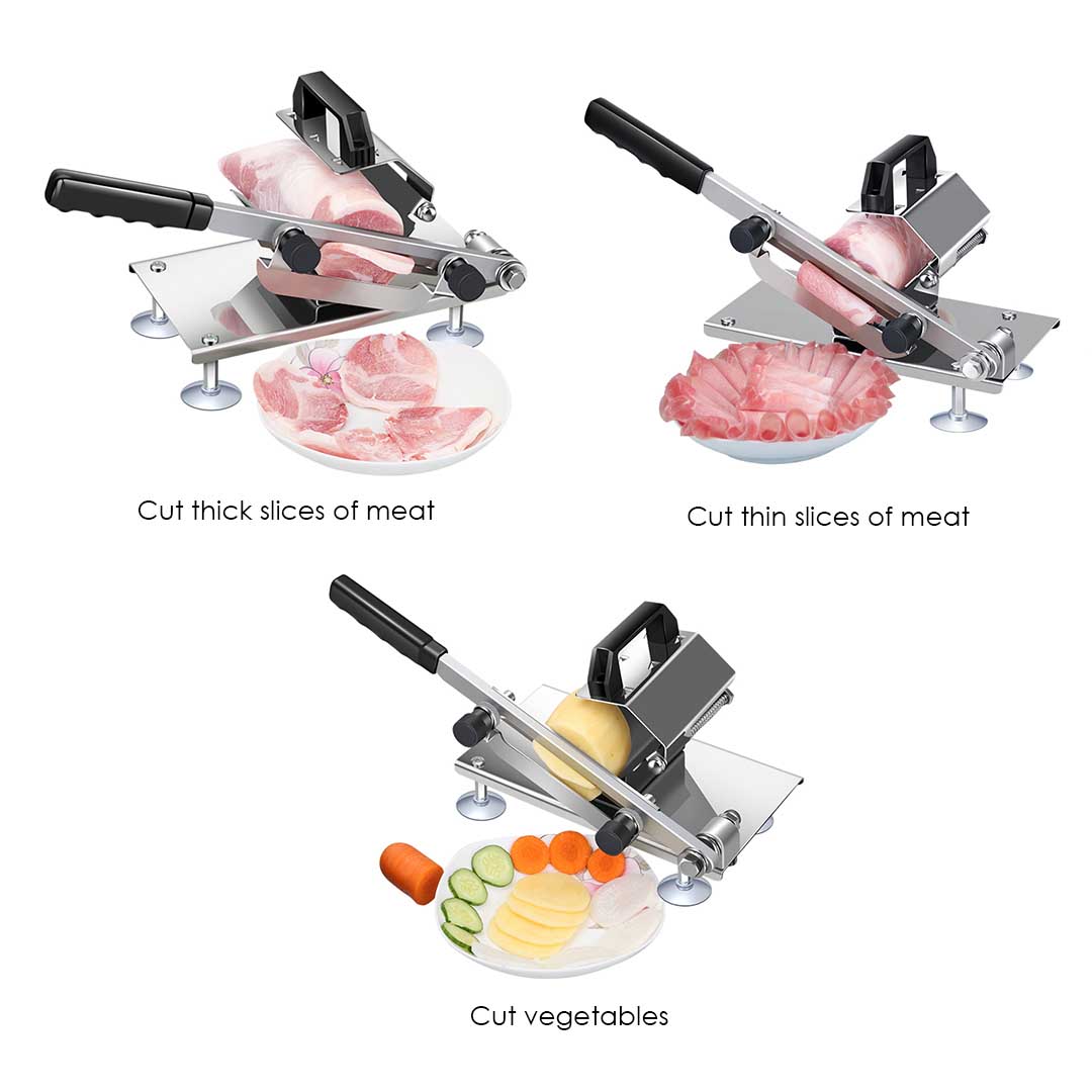 Soga 2X Manual Frozen Meat Slicer Handle Meat Cutting Machine 18/10 Commercial Grade Stainless Steel, Home &Amp; Living, Kitchen &Amp; Dining, Kitchen Tools &Amp; Utensils, Meat &Amp; Poultry Tools, ,  - Nz Depot 6