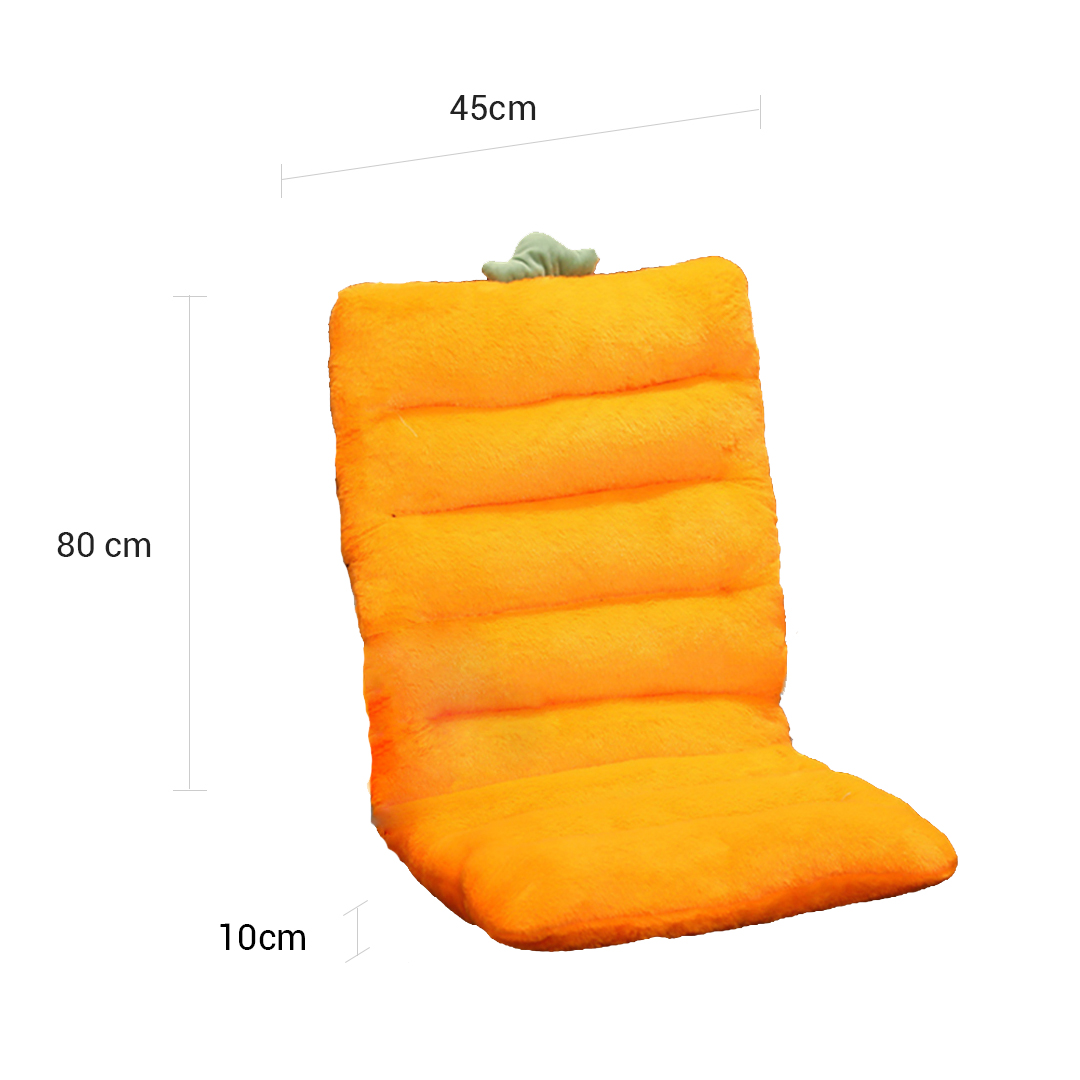 SOGA 2X Orange One Piece Siamese Cushion Office Sedentary Butt Mat Back Waist Chair Support Home Decor, Furniture, Living Room Furniture, Occasional Chairs, , ,  - NZ DEPOT 5