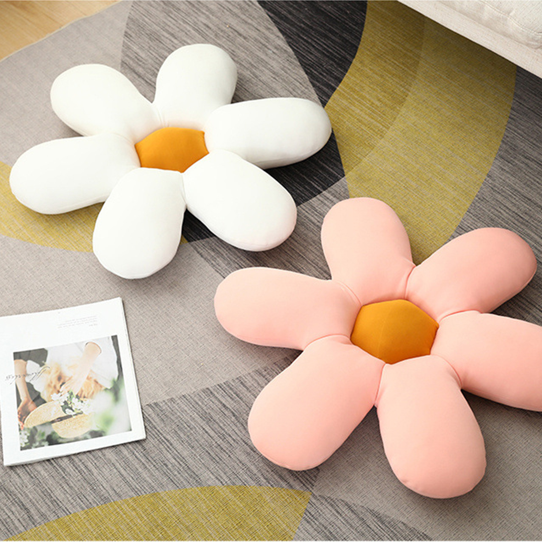 Soga 2X Pink Daisy Flower Shape Cushion Soft Leaning Bedside Pad Floor Plush Pillow Home Decor, Furniture, Living Room Furniture, Occasional Chairs, , ,  - Nz Depot 5