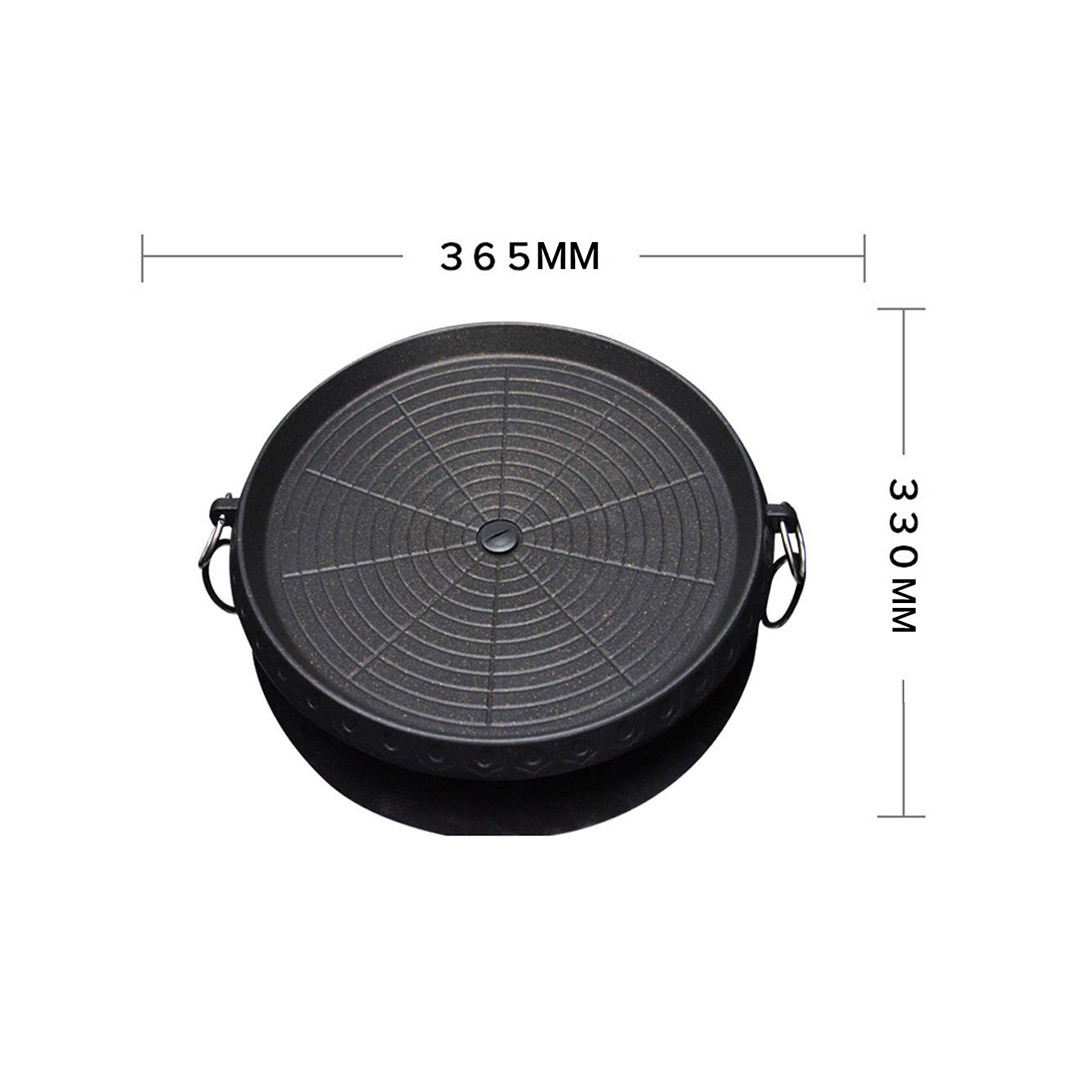 Soga 2X Portable Korean Bbq Butane Gas Stove Stone Grill Plate Non Stick Coated Round, Home &Amp; Living, Outdoor Living, Barbecues, Barbecue Accessories, Spare Parts &Amp; Fittings,  - Nz Depot 2