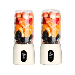 SOGA 2X Portable Mini USB Rechargeable Handheld Juice Extractor Fruit Mixer Juicer White, electronics & appliances, appliances, small kitchen appliances, coffee machines & beverages, juicers,  - NZ DEPOT 1