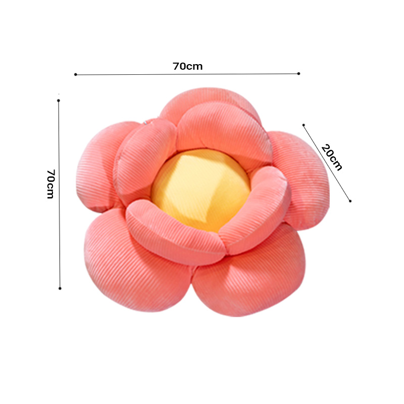 Soga 2X Red Double Flower Shape Cushion Soft Bedside Floor Plush Pillow Home Decor, Furniture, Living Room Furniture, Occasional Chairs, , ,  - Nz Depot 6