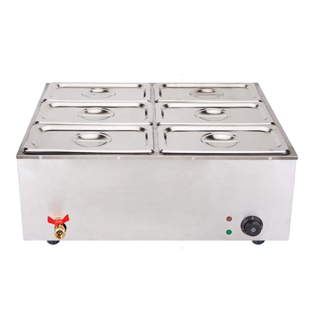 Soga 2X Stainless Steel 6 X 1/3 Gn Pan Electric Bain-Marie Food Warmer With Lid, Business &Amp; Industrial, Food Service, Plate &Amp; Dish Warmers, , ,  - Nz Depot 2