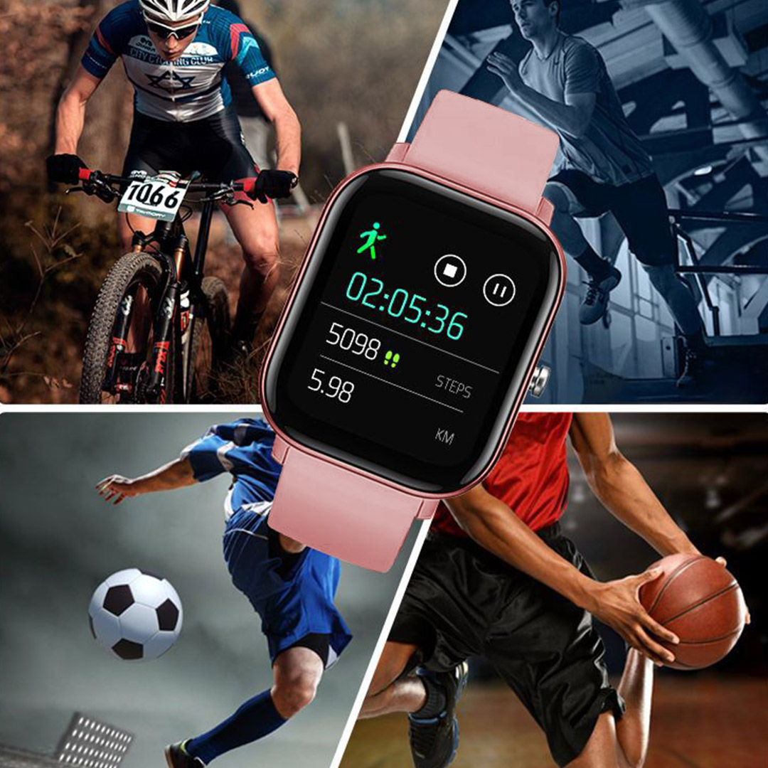 Soga 2X Waterproof Fitness Smart Wrist Watch Heart Rate Monitor Tracker P8 Pink, Electronics &Amp; Appliances, Wearable Technology, Watches, , ,  - Nz Depot 6