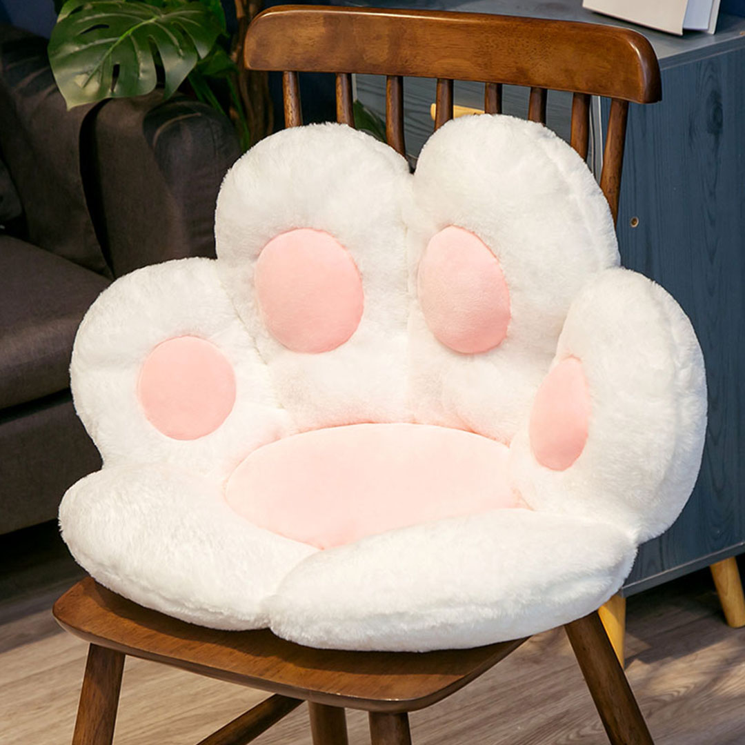 Soga 2X White Paw Shape Cushion Warm Lazy Sofa Decorative Pillow Backseat Plush Mat Home Decor, Furniture, Living Room Furniture, Occasional Chairs, , ,  - Nz Depot 2