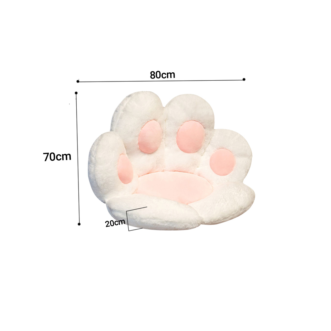 Soga 2X White Paw Shape Cushion Warm Lazy Sofa Decorative Pillow Backseat Plush Mat Home Decor, Furniture, Living Room Furniture, Occasional Chairs, , ,  - Nz Depot 6