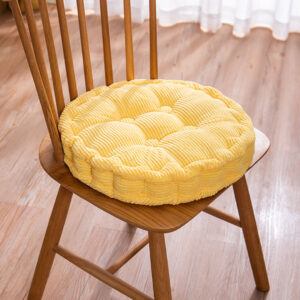 SOGA 2X Yellow Round Cushion Soft Leaning Plush Backrest Throw Seat Pillow Home Office Decor, Furniture, Living Room Furniture, Occasional Chairs, , ,  - NZ DEPOT 2