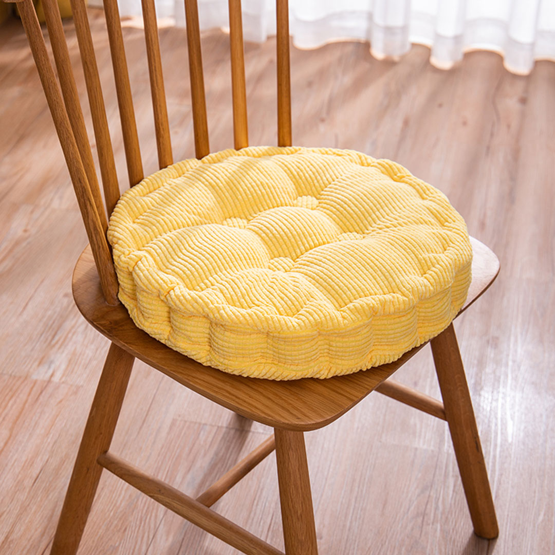 Soga 2X Yellow Round Cushion Soft Leaning Plush Backrest Throw Seat Pillow Home Office Decor, Furniture, Living Room Furniture, Occasional Chairs, , ,  - Nz Depot 2