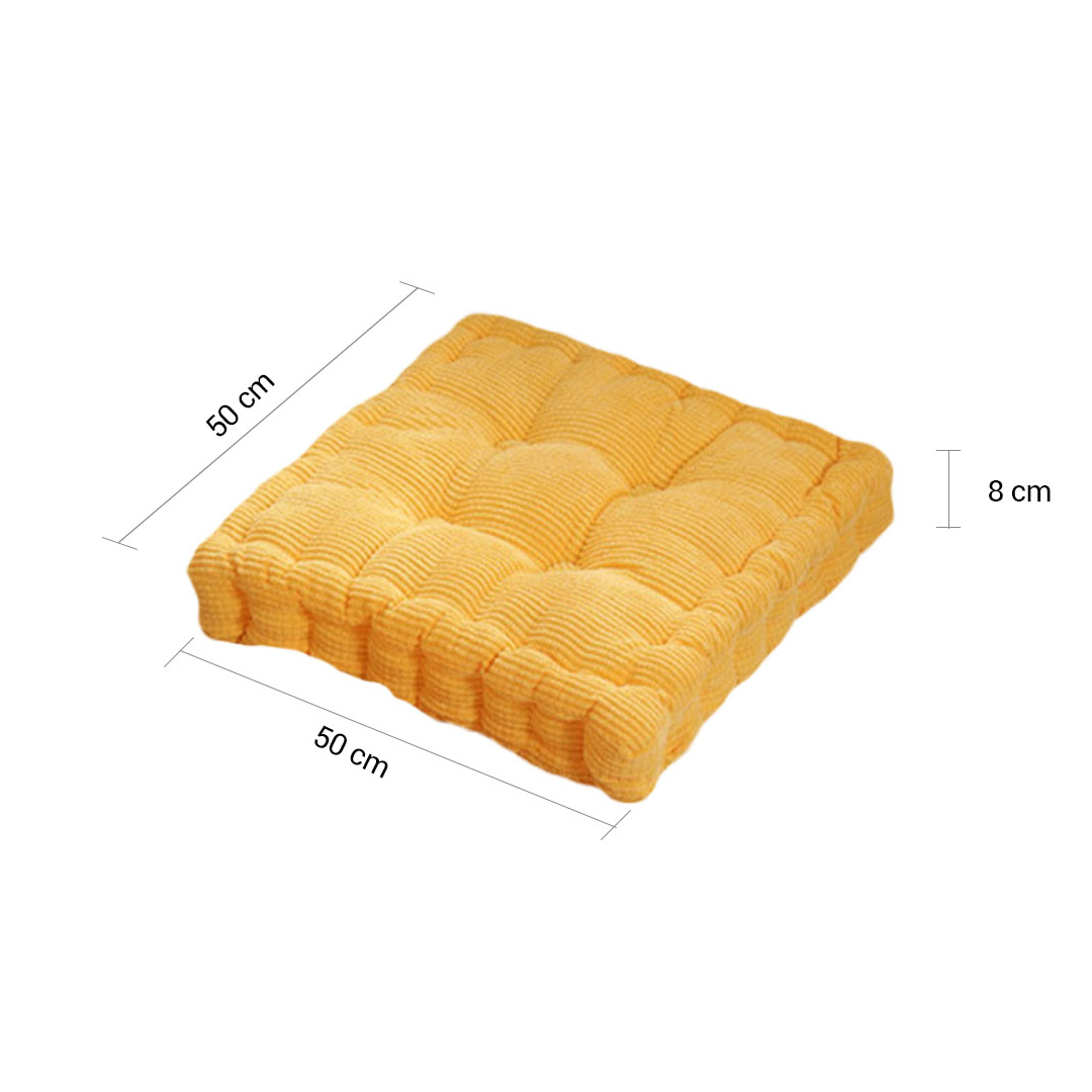 Soga 2X Yellow Square Cushion Soft Leaning Plush Backrest Throw Seat Pillow Home Office Decor, Furniture, Living Room Furniture, Occasional Chairs, , ,  - Nz Depot 8