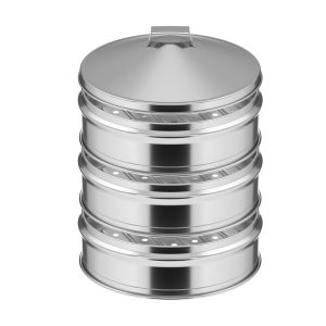 SOGA 3 Tier Stainless Steel Steamers With Lid Work inside of Basket Pot Steamers 25cm, home & living, kitchen & dining, cookware, steamers, ,  - NZ DEPOT 1