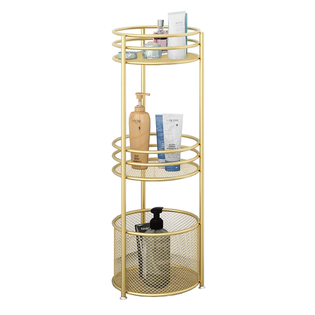 Soga 3 Tier Bathroom Freestanding Storage Shelf Multifunctional Display Rack Organiser With Basket, Home, Bathroom, Bathroom Accessories, Bathroom Storage, ,  - Nz Depot 6