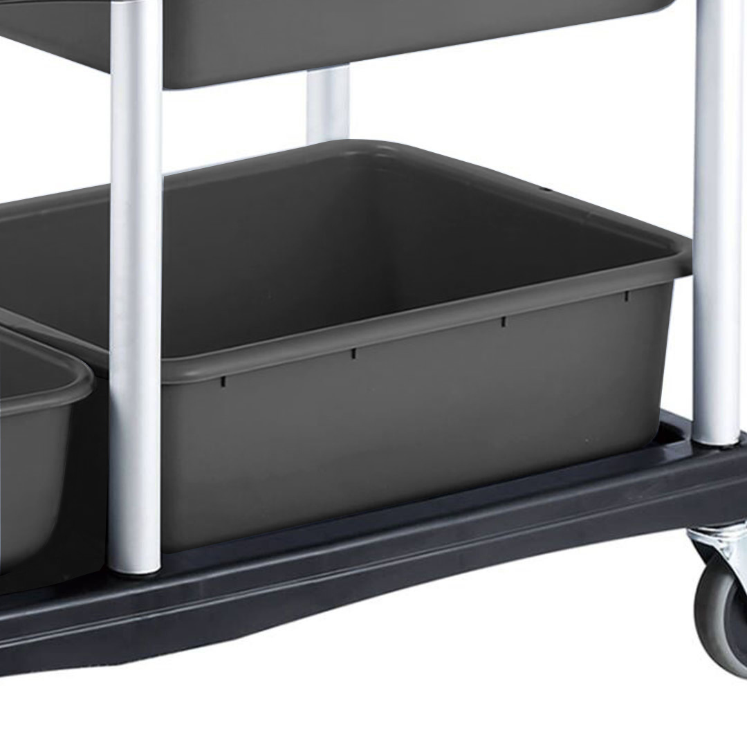 Soga 3-Tier Commercial Soiled Food Trolley Dirty Plate Cart Five Buckets Kitchen Food Utility, Business &Amp; Industrial, Food Service, Food Service Carts, , ,  - Nz Depot 7