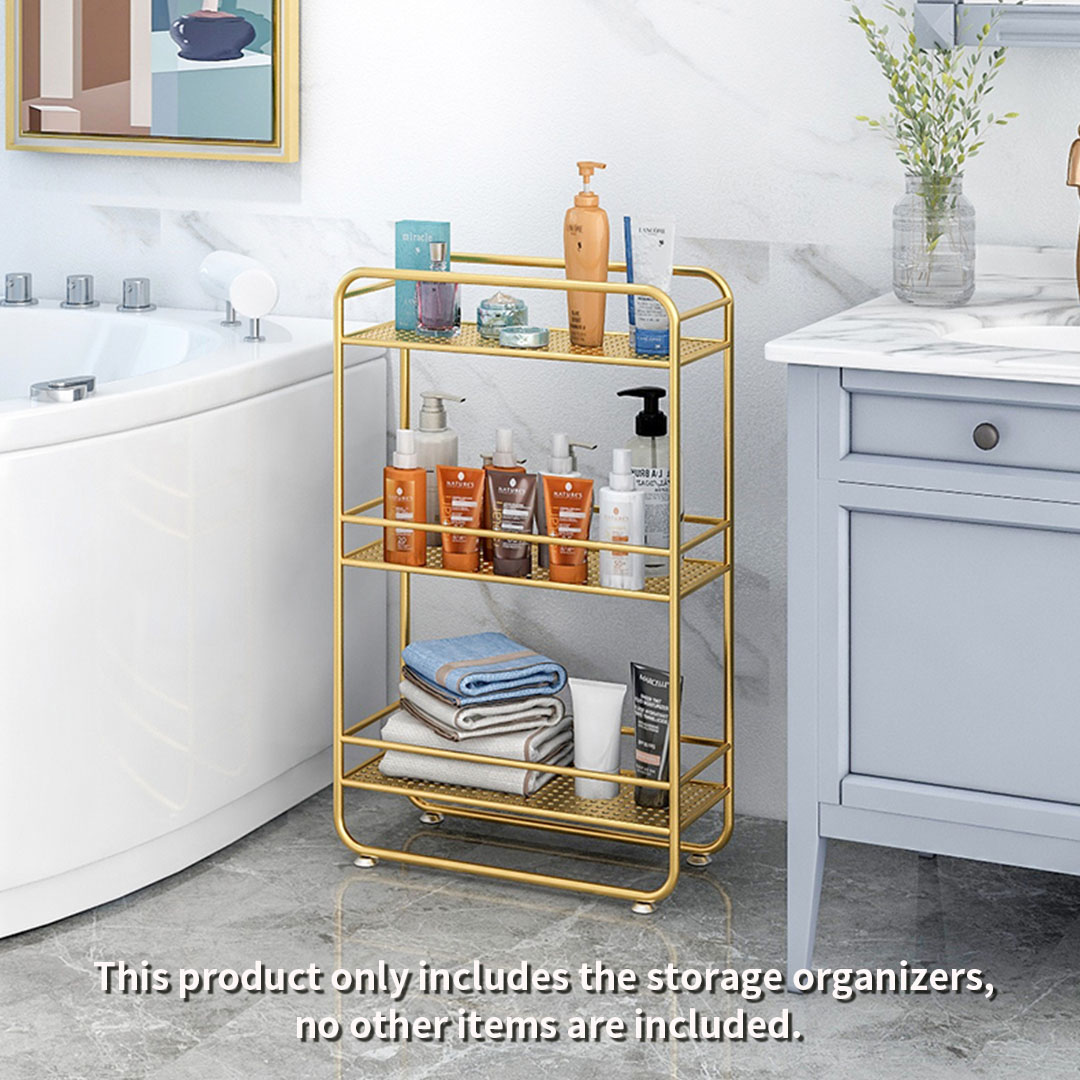 Soga 3 Tier Rectangular Bathroom Shelf Multifunctional Storage Display Rack Organiser, Home, Bathroom, Bathroom Accessories, Bathroom Storage, ,  - Nz Depot 2