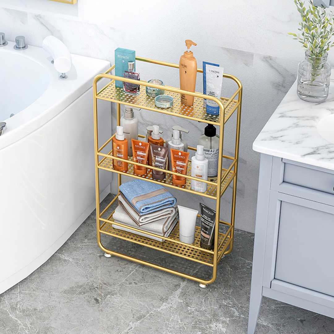 Soga 3 Tier Rectangular Bathroom Shelf Multifunctional Storage Display Rack Organiser, Home, Bathroom, Bathroom Accessories, Bathroom Storage, ,  - Nz Depot 5