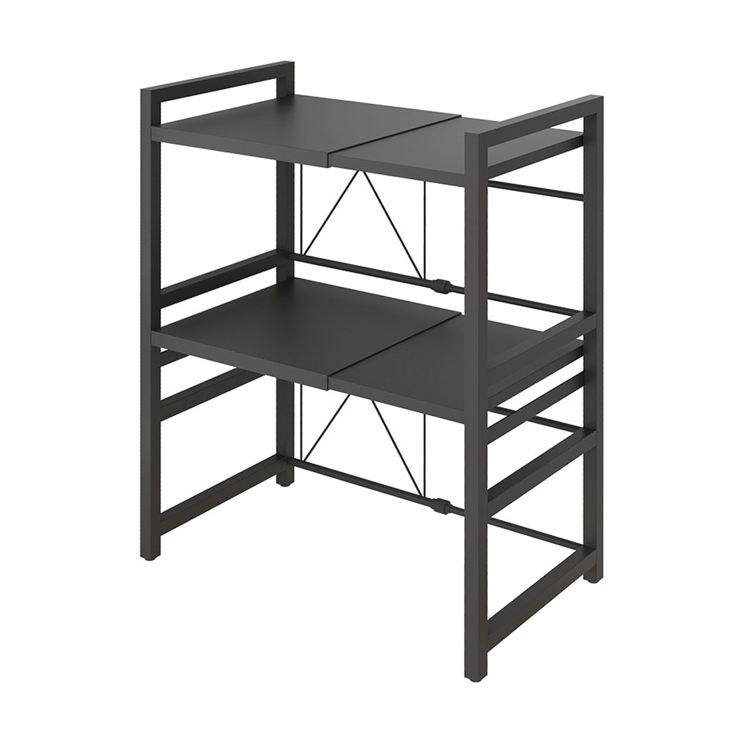 Soga 3 Tier Steel Black Retractable Kitchen Microwave Oven Stand Multi-Functional Shelves Storage Organizer, Garden, Tools &Amp; Hardware, Garage Storage &Amp; Organisation, Utility Shelves, , ,  - Nz Depot 1