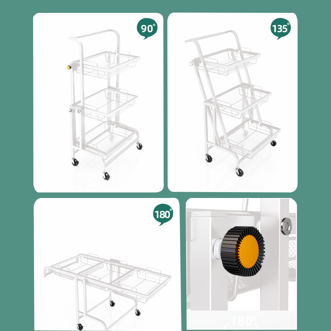 Soga 3 Tier Steel White Adjustable Kitchen Cart Multi-Functional Shelves Portable Storage Organizer With Wheels, Garden, Tools &Amp; Hardware, Garage Storage &Amp; Organisation, Utility Shelves, , ,  - Nz Depot 4