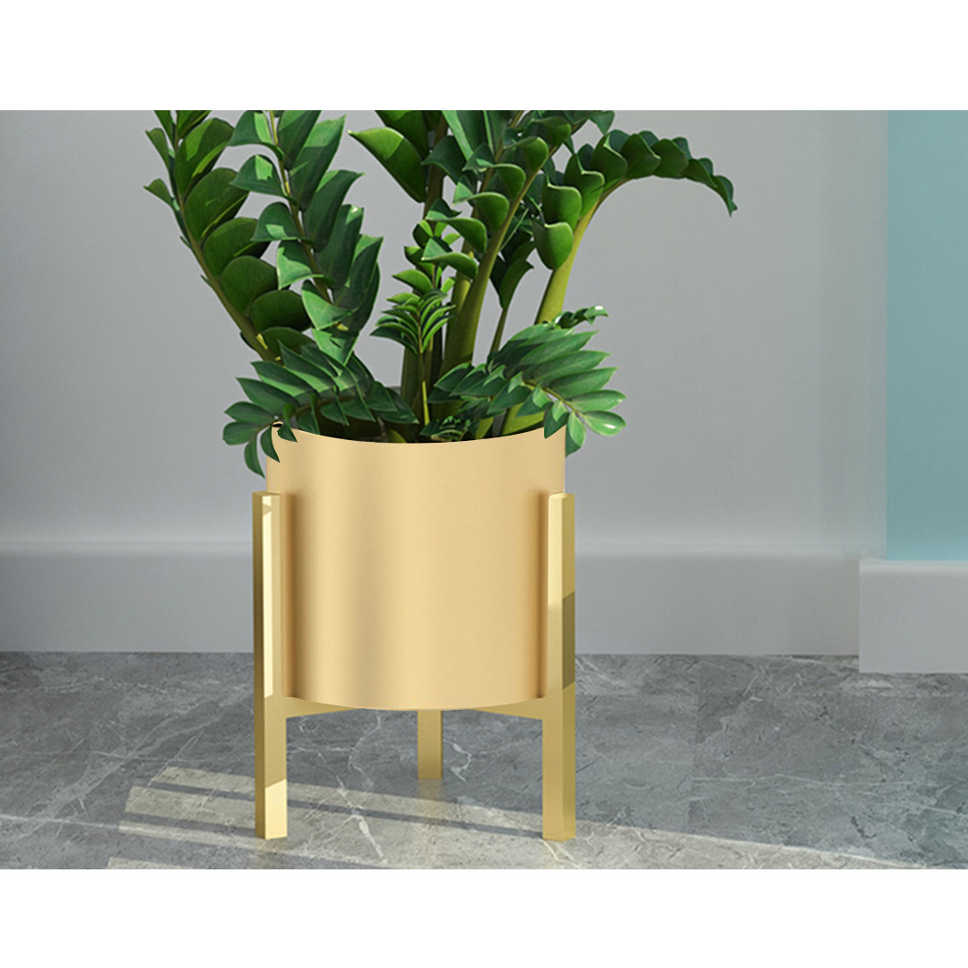 SOGA 30CM Gold Metal Plant Stand with Flower Pot Holder Corner Shelving Rack Indoor Display, Home & Living, Home Decor, Indoor Pots, Planters and Plant Stands, , ,  - NZ DEPOT 3