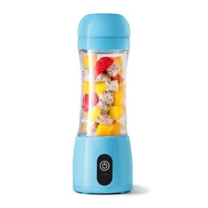 Soga 380Ml Portable Mini Usb Rechargeable Handheld Fruit Mixer Juicer Blue Nz Depot - Nz Depot