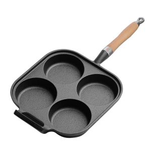 SOGA 4 Mold Cast Iron Breakfast Fried Egg Pancake Omelette Fry Pan, Home & Living, Kitchen & Dining, Cookware, Frying Pans, ,  - NZ DEPOT 1