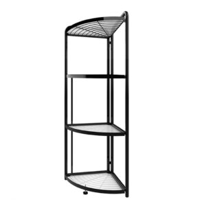 SOGA 4 Tier Steel Triangular  Corner Stand Multi-Functional Shelves Portable Storage Organizer, Garden, Tools & Hardware, Garage Storage & Organisation, Utility Shelves, , ,  - NZ DEPOT 1