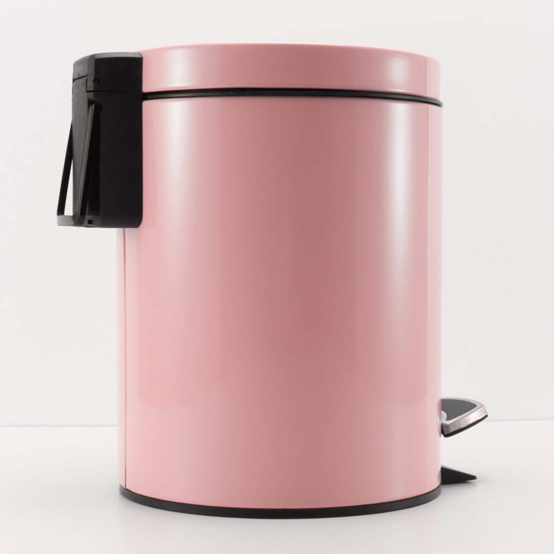 Soga 4X 12L Foot Pedal Stainless Steel Rubbish Recycling Garbage Waste Trash Bin Round Pink, Home &Amp; Living, Kitchen &Amp; Dining, Kitchen Storage, Kitchen Bins, ,  - Nz Depot 3