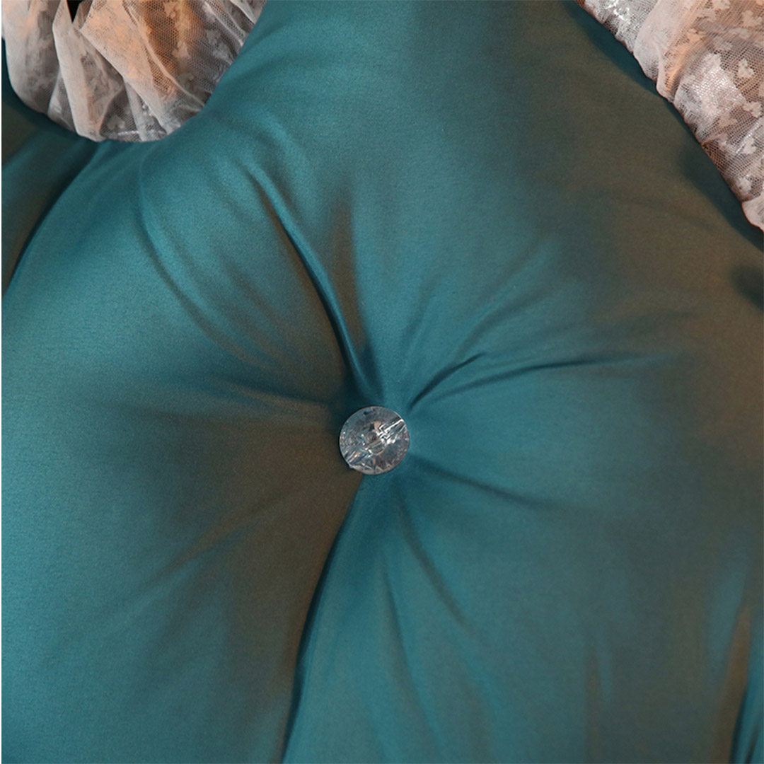 Soga 4X 150Cm Blue-Green Princess Bed Pillow Headboard Backrest Bedside Tatami Sofa Cushion With Ruffle Lace Home Decor, Furniture, Living Room Furniture, Occasional Chairs, , ,  - Nz Depot 4