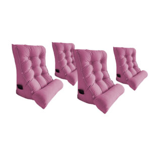 SOGA 4X 60cm Magenta Triangular Wedge Lumbar Pillow Headboard Backrest Sofa Bed Cushion Home Decor, Furniture, Living Room Furniture, Occasional Chairs, , ,  - NZ DEPOT 1