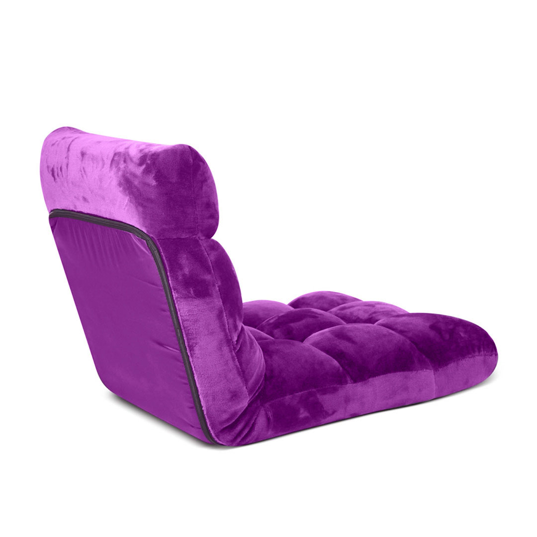 Soga 4X Floor Recliner Folding Lounge Sofa Futon Couch Folding Chair Cushion Purple, Furniture, Living Room Furniture, Occasional Chairs, , ,  - Nz Depot 6