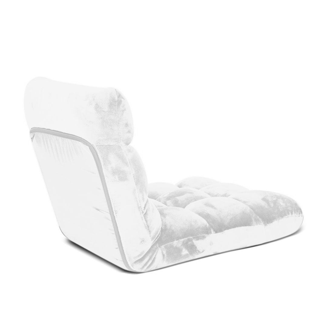 Soga 4X Floor Recliner Folding Lounge Sofa Futon Couch Folding Chair Cushion White, Furniture, Living Room Furniture, Occasional Chairs, , ,  - Nz Depot 6