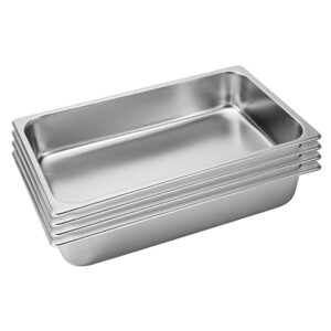 SOGA 4X Gastronorm GN Pan Full Size 1/1 GN Pan 10cm Deep Stainless Steel Tray, Home & Living, Kitchen & Dining, Bakeware, Baking Trays, ,  - NZ DEPOT 1