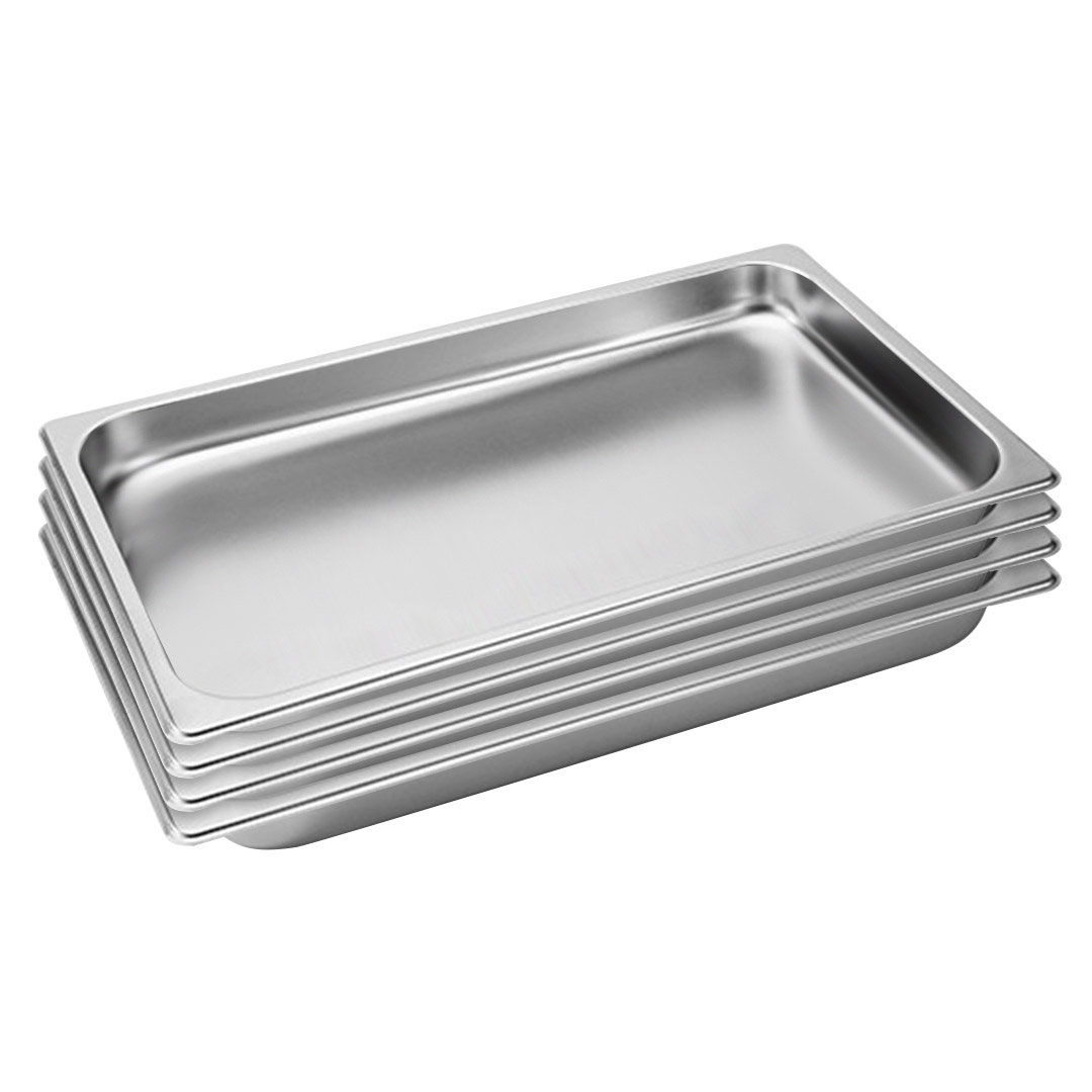 Soga 4X Gastronorm Gn Pan Full Size 1/1 Gn Pan 4Cm Deep Stainless Steel Tray, Home &Amp; Living, Kitchen &Amp; Dining, Bakeware, Baking Trays, ,  - Nz Depot 1