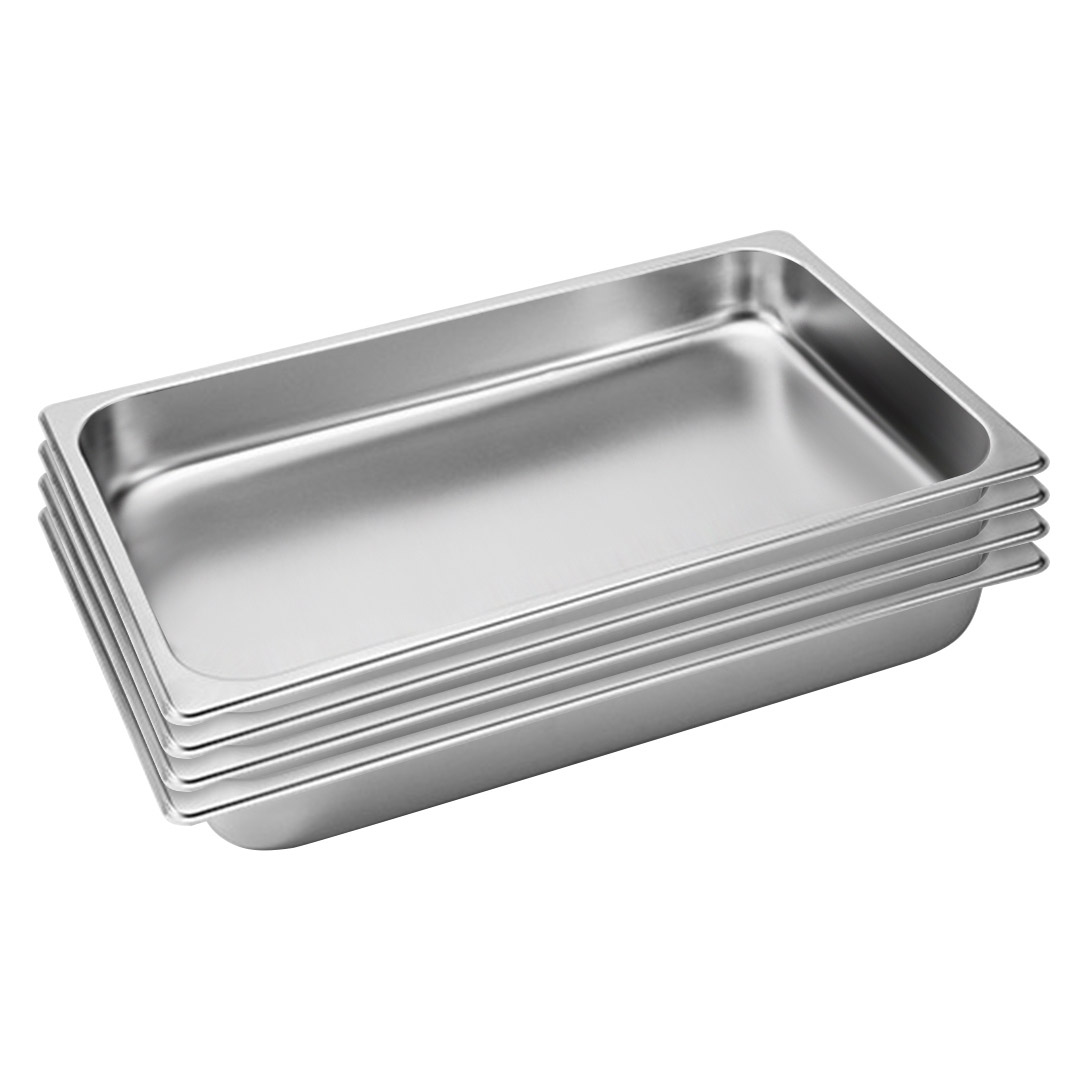 Soga 4X Gastronorm Gn Pan Full Size 1/1 Gn Pan 6.5Cm Deep Stainless Steel Tray, Home &Amp; Living, Kitchen &Amp; Dining, Bakeware, Baking Trays, ,  - Nz Depot 1