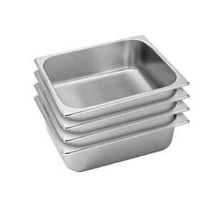 SOGA 4X Gastronorm GN Pan Full Size 1/2 GN Pan 10cm Deep Stainless Steel Tray, Home & Living, Kitchen & Dining, Bakeware, Baking Trays, ,  - NZ DEPOT 1