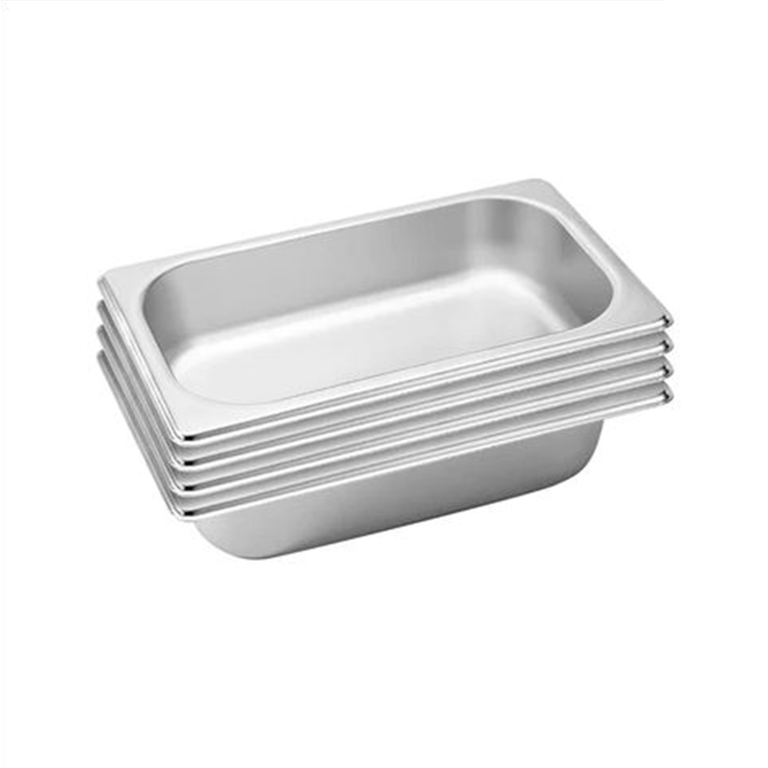 Soga 4X Gastronorm Gn Pan Full Size 1/3 Gn Pan 6.5 Cm Deep Stainless Steel Tray, Home &Amp; Living, Kitchen &Amp; Dining, Bakeware, Baking Trays, ,  - Nz Depot 1