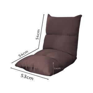 SOGA 4X Lounge Floor Recliner Adjustable Lazy Sofa Bed Folding Game Chair Coffee, Furniture, Living Room Furniture, Occasional Chairs, , ,  - NZ DEPOT 2