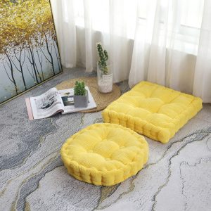 SOGA 4X Yellow Square Cushion Soft Leaning Plush Backrest Throw Seat Pillow Home Office Decor, Furniture, Living Room Furniture, Occasional Chairs, , ,  - NZ DEPOT 2