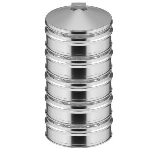 Soga 5 Tier 22Cm Stainless Steel Steamers With Lid Work Inside Of Basket Pot Steamers Nz Depot - Nz Depot