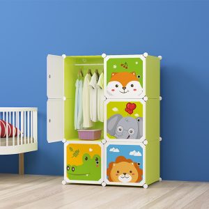 SOGA 6 Cubes Animal Design Portable Wardrobe Divide-Grid Modular Storage Organiser Foldable Closet, Home & Living, Bedroom??edroom Storage Solutions, Other, , ,  - NZ DEPOT 2