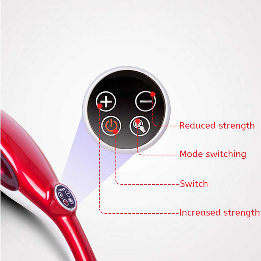 Soga 6 Heads Portable Handheld Massager Soothing Stimulate Blood Flow Shoulder Red, Health &Amp; Beauty &Gt; Personal Care &Gt; Massagers, , , , ,  - Nz Depot 3